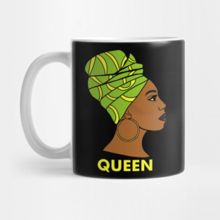 Afro African Queen Black History Melanin Mug