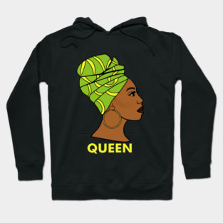 Afro African Queen Black History Melanin Hoodie