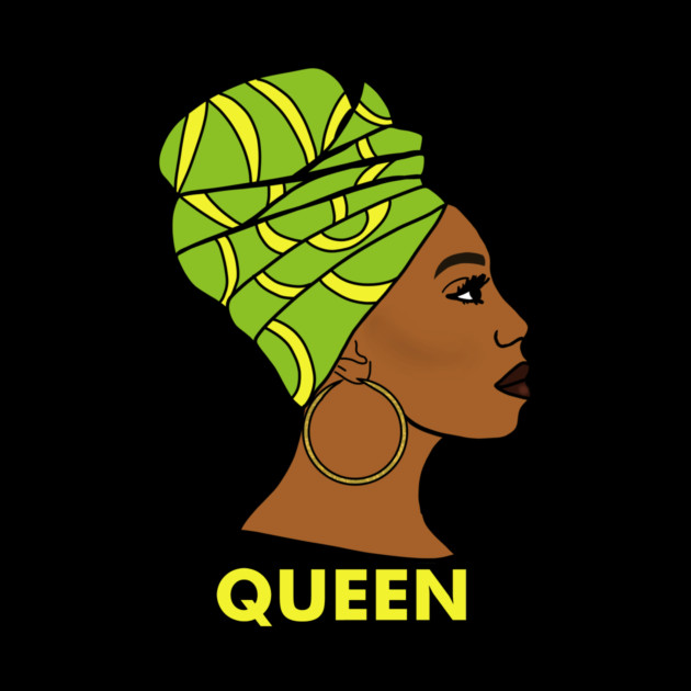 Afro African Queen Black History Melanin by logiamerch