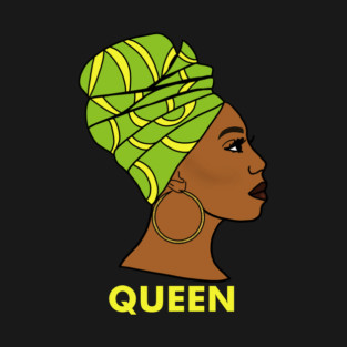 Afro African Queen Black History Melanin T-Shirt