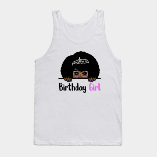 Birthday Girl Melanin Afro Tank Top
