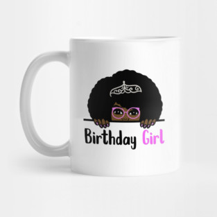 Birthday Girl Melanin Afro Mug