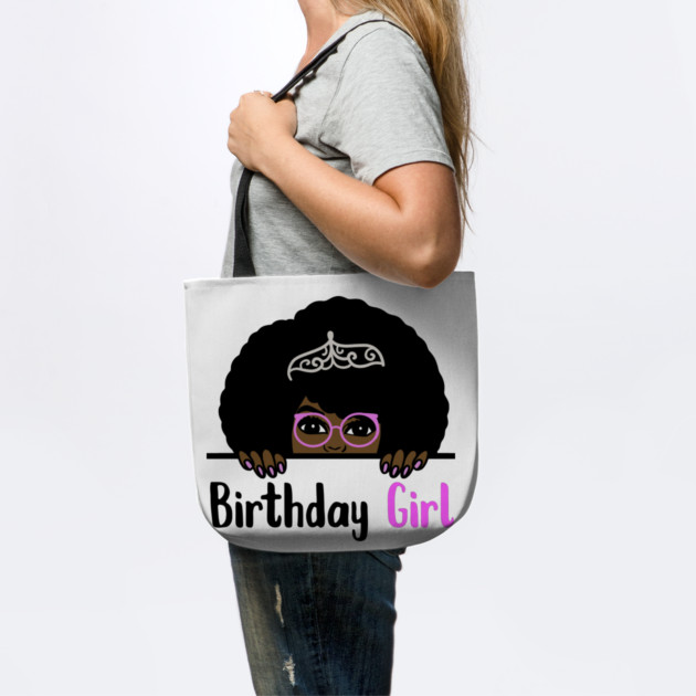 Birthday Girl Melanin Afro by logiamerch
