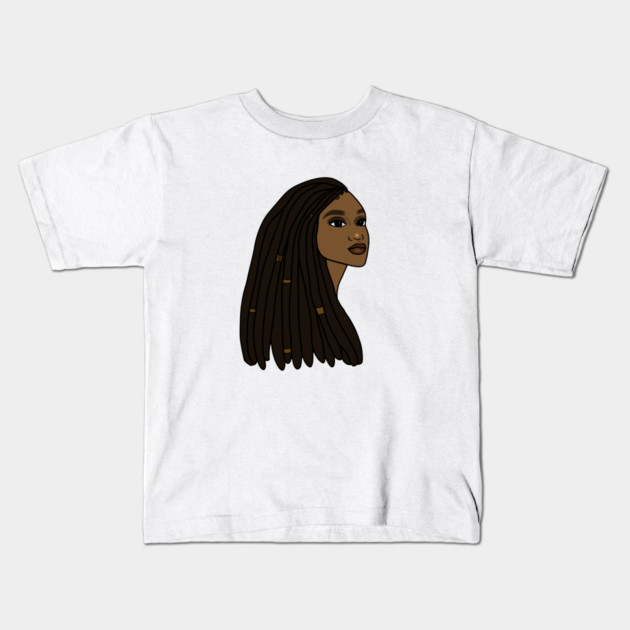 Rasta Woman African Afro Melanin Jamaican Kids T-Shirt by logiamerch
