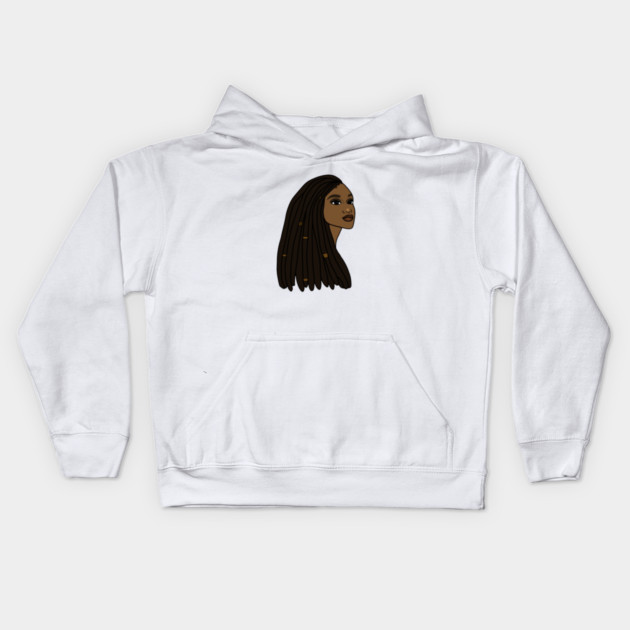 Rasta Woman African Afro Melanin Jamaican Kids Hoodie by logiamerch