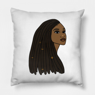 Rasta Woman African Afro Melanin Jamaican Pillow