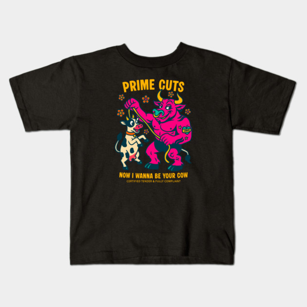 I WANNA BE YOUR COW Kids T-Shirt by Fabrik