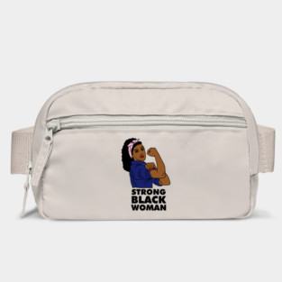 Strong Black Woman Afro African Black History Bag