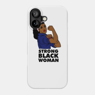 Strong Black Woman Afro African Black History Phone Case