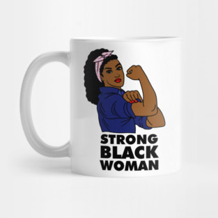 Strong Black Woman Afro African Black History Mug