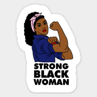 Strong Black Woman Afro African Black History Magnet