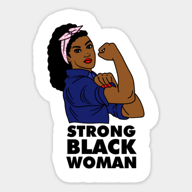 Strong Black Woman Afro African Black History Magnet by logiamerch