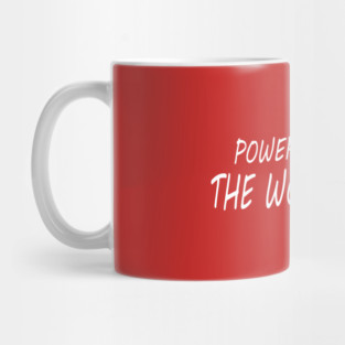 Powered by the word of God Mug