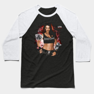 Lita WWE Baseball T-Shirt