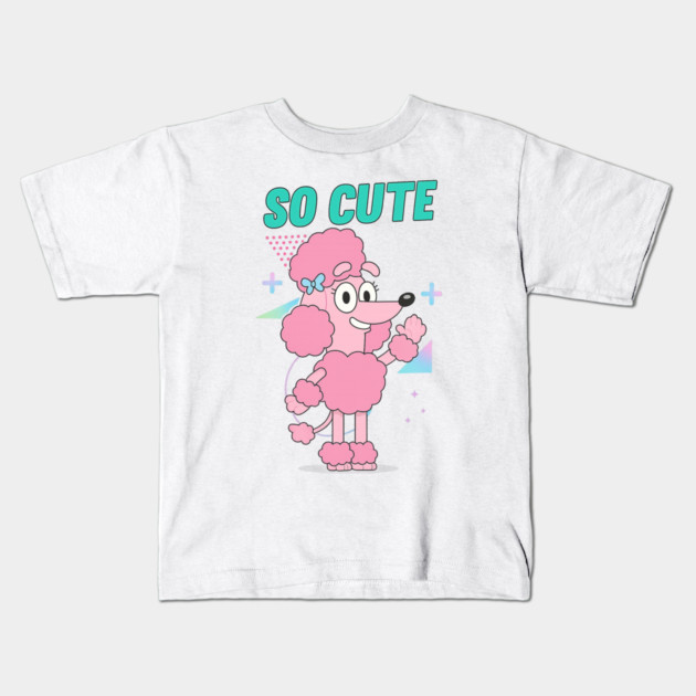 So Cute Coco Shirt – Pink Poodle Bluey Friend Tee for Stylish Girls Kids