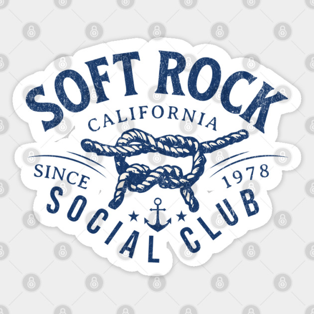 Soft Rock Social Club California Yacht Nautical Retro 1978 Sticker by Yesteeyear