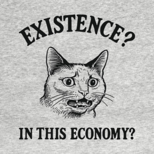 Existence? In This Economy? Financially Broke Sarcasm T-Shirt