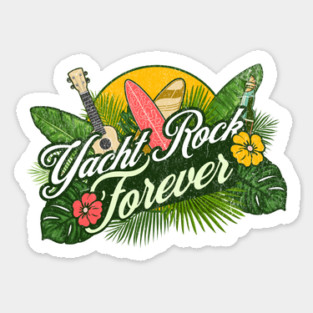 Yacht Rock Forever Tropical Surf Guitar Retro Summer Vibes Magnet