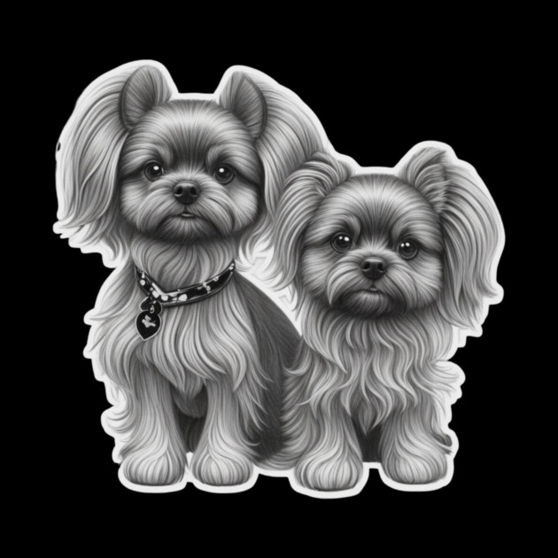 Cute Yorkie Duo – Tiny Dogs with Big Hearts by IamActiveDog