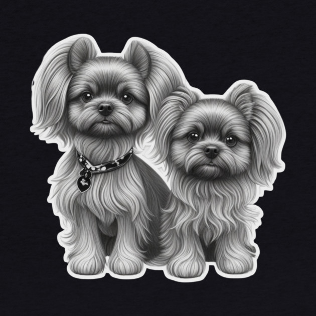 Cute Yorkie Duo – Tiny Dogs with Big Hearts by IamActiveDog