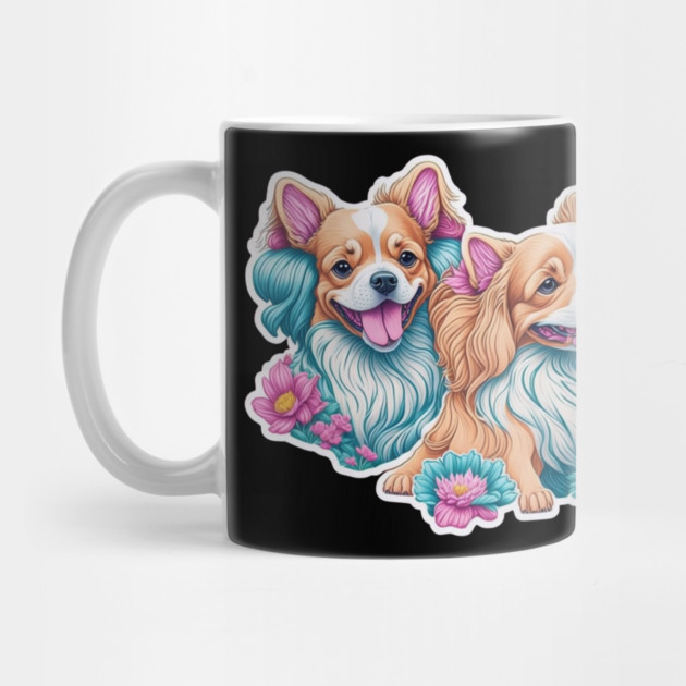 Cartoon Style Long Haired Dogs – Small and Fluffy Friends by IamActiveDog