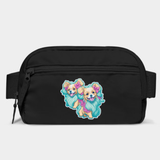 Cute Short Dog with Long Hair – Pet Lovers' Cartoon Design Bag