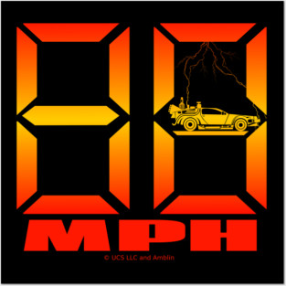 88 Mph Back to the Future Posters and Art