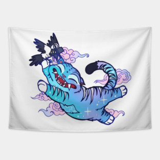 Demon Hunters Tiger, Demon Hunter Tiger - Derpy Tiger Tapestry