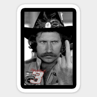Dale Earnhardt middle finger Sticker
