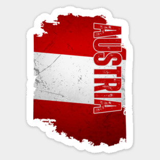 Austria flag, austrian pride Sticker