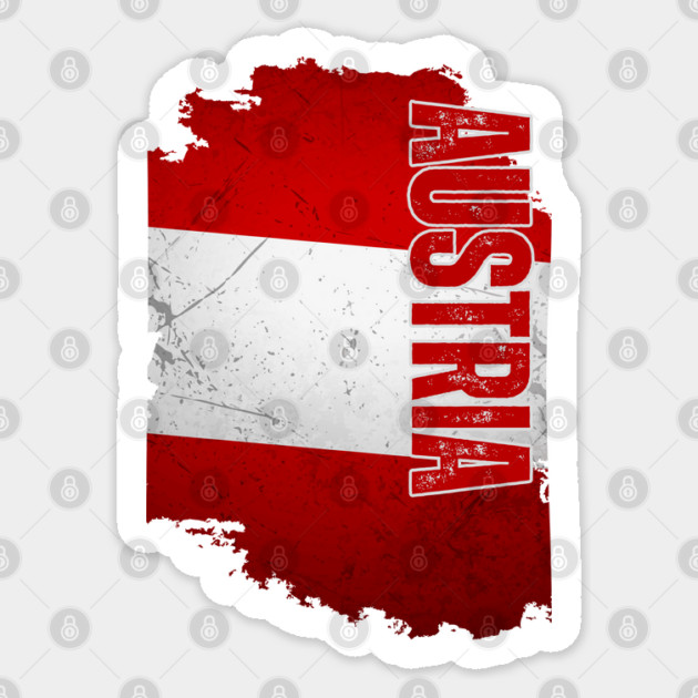 Austria flag, austrian pride Sticker by eka123