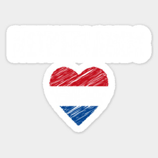 Netherlands flag, Netherlands heart Magnet