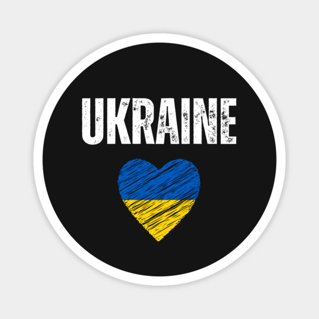 Ukraine flag, Ukraine heart Magnet by eka123