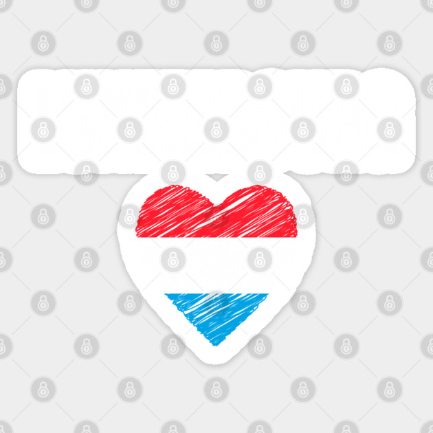 Luxembourg flag, Luxembourg heart Sticker by eka123