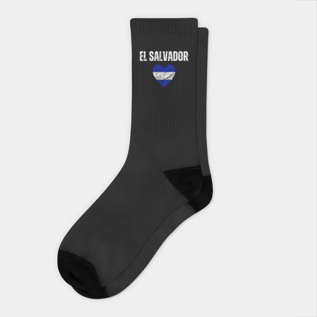 El Salvador flag, salvadoran flag Socks by eka123