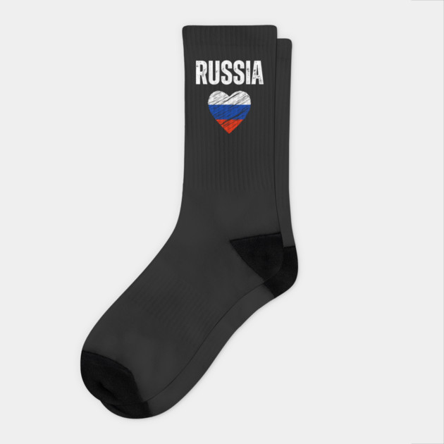 Russia flag, russian flag Socks by eka123
