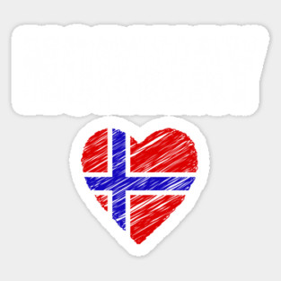 Norway flag, Norway heart Sticker