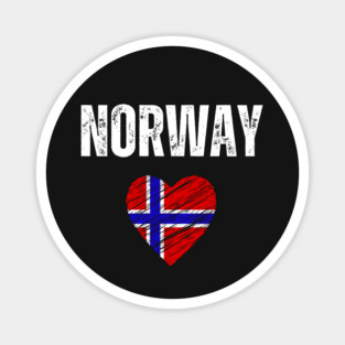 Norway flag, Norway heart Magnet