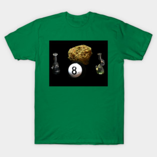 Behind the Eight Bowl - Weed Design T-Shirt