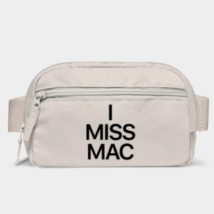 I MISS MAC - Black full logo Bag