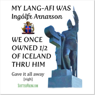 Ingolfr Arnarson Grandfather Posters and Art