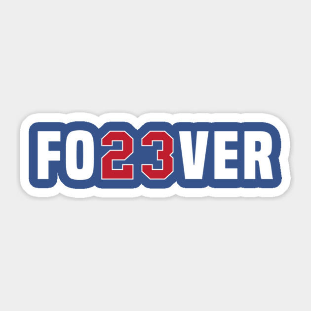 Fo23ver-Trendy-Number-Baseball-Team-Sport-Forever 23 Sticker by ArtistTee ⭐⭐⭐⭐⭐