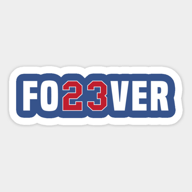 Fo23ver-Trendy-Number-Baseball-Team-Sport-Forever 23 Magnet by ArtistTee ⭐⭐⭐⭐⭐