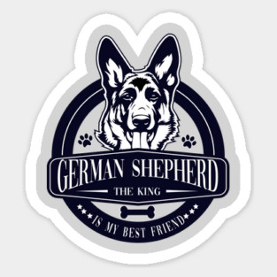 The King Is My Best Friend – German Shepherd Pride Magnet