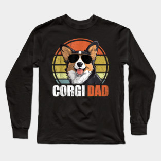 Funny Corgi Dad Long Sleeve T-Shirt