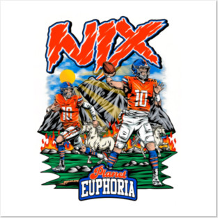 Bo Nix Collage Posters and Art