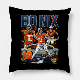 Bo Nix Denver Collage Pillow