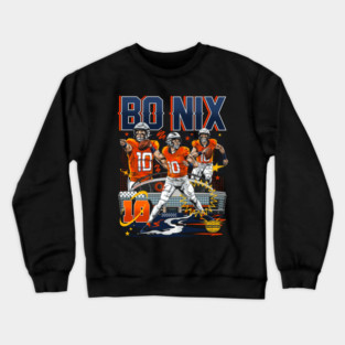 Bo Nix Denver Collage Crewneck Sweatshirt