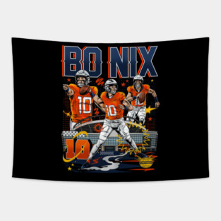 Bo Nix Denver Collage Tapestry