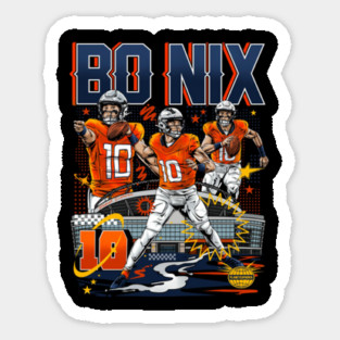 Bo Nix Denver Collage Sticker
